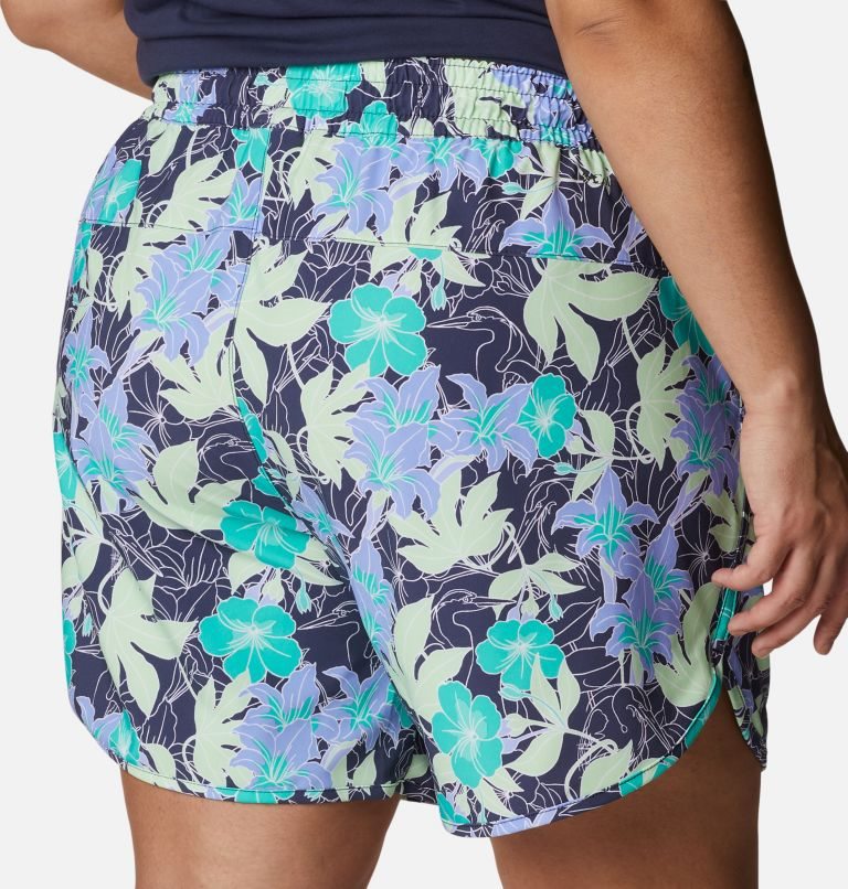 Pantaloni Scurti Columbia Bogata Bay Stretch Printed Dama Flori | Plus Size DPSQ9A178